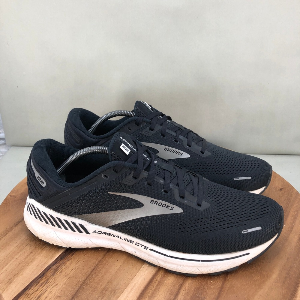 Brooks Men's Black and White Adrenaline GTS Running Shoes
